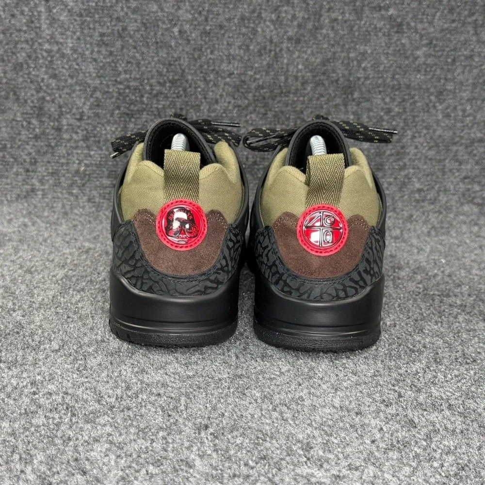 Jordan Spizike Low Beef & Broccoli Sneakers Men's 8 Brown Green Retro Athletic